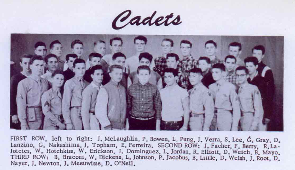 Yearbook Picture of Cadets